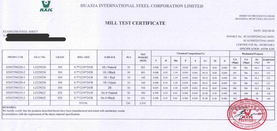 Colored Stainless Steel Sheets, Colored Stainless Sheets, Hairline Stainless Steel Sheets, No4 Finish Stainless Steel Sheets,